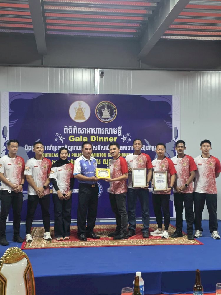 Tim Bulutangkis Polri Raih 4 Medali Emas dan 2 Perak SEA Police Badminton Championship 2026 di Kamboja