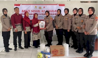 Polwan-Polresta-Sidoarjo-Gelar-Baksos-dan-Sosialisasi-Bahaya-Kenakalan-Remaja