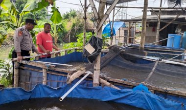 Polsek-Sedati-Dukung-Ketahanan-Pangan-Bergizi-Lewat-Pemanfaatan-Lahan-Pekarangan-di-Desa-Segoro-Tambak