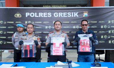 Polres-Gresik-Bongkar-Peredaran-Narkoba-Sistem-Ranjau,-Dua-Kurir-Sabu-Diamankan