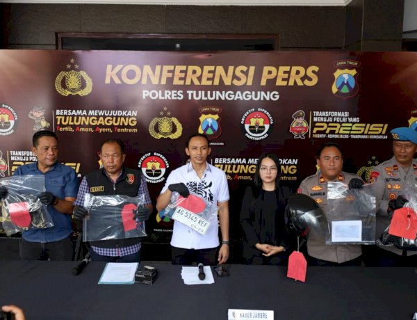 Polres Tulungagung Amankan 2 Tersangka Jambret di Dua TKP