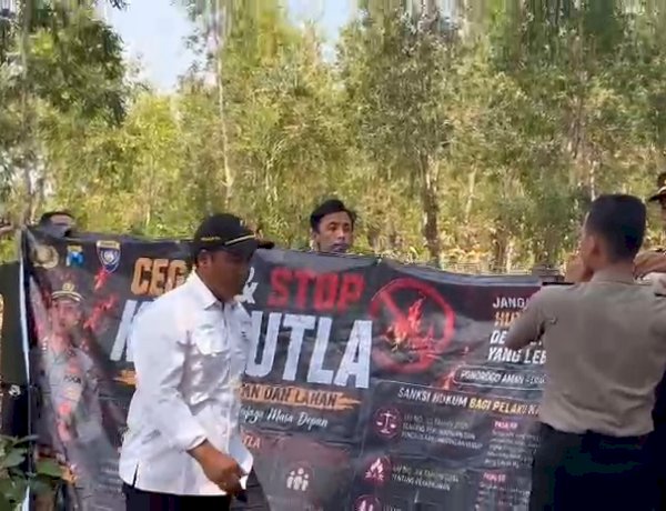 Kolaborasi Polres Ponorogo bersama Lintas Sektor Cegah Karhutla Sisir Kawasan Rawan Kebakaran