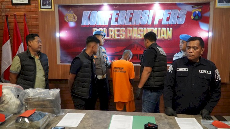 Polres Pasuruan Berhasil Amankan Tersangka Pembunuhan Tukang Las di Purwosari