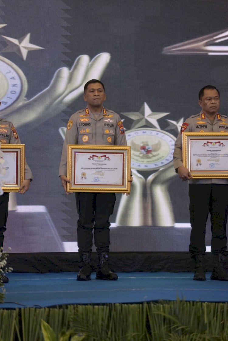 Terus Majukan Pelayanan Publik, Polresta Sidoarjo Terima Kompolnas Award 2025